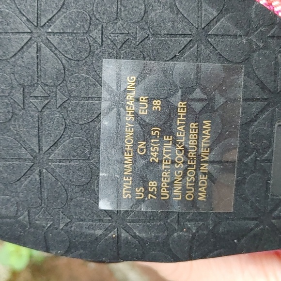 Kate Spade Honey Sherling Pink Multi Plaid Flat Size 7.5 (3472) - Picture 8 of 8